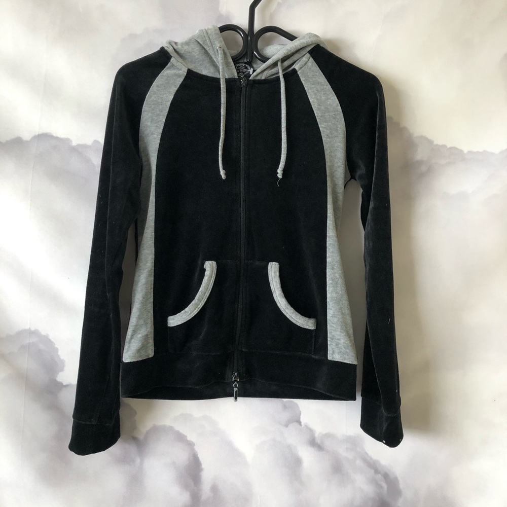 Velour Zip up Hoodie